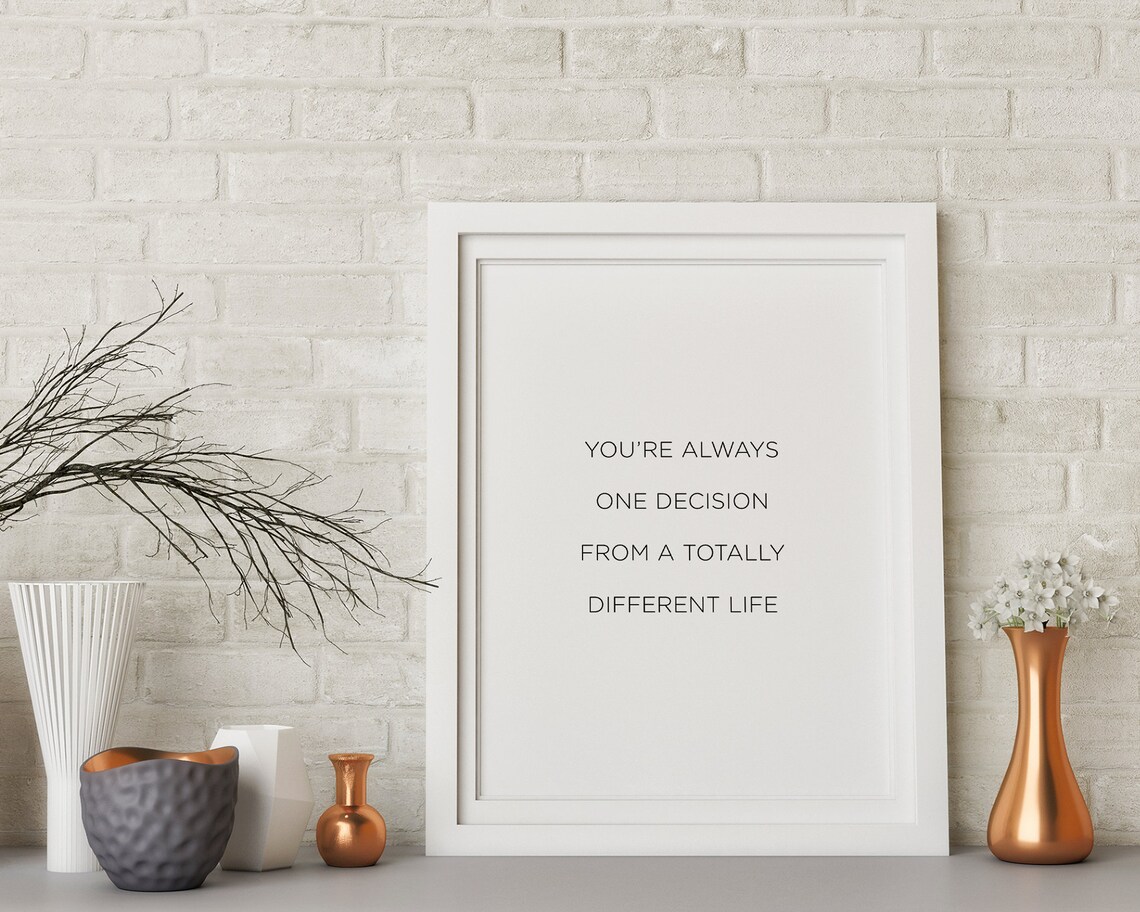 Monday Motivation Take The Risk Quote Poster Print - Image 3