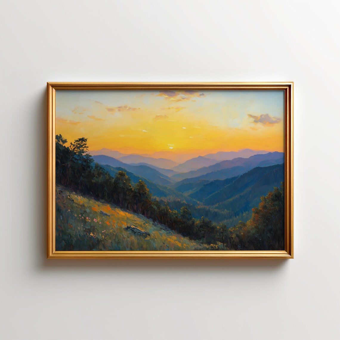Pisgah National Forest Art Print, Rustic Cabin Decor