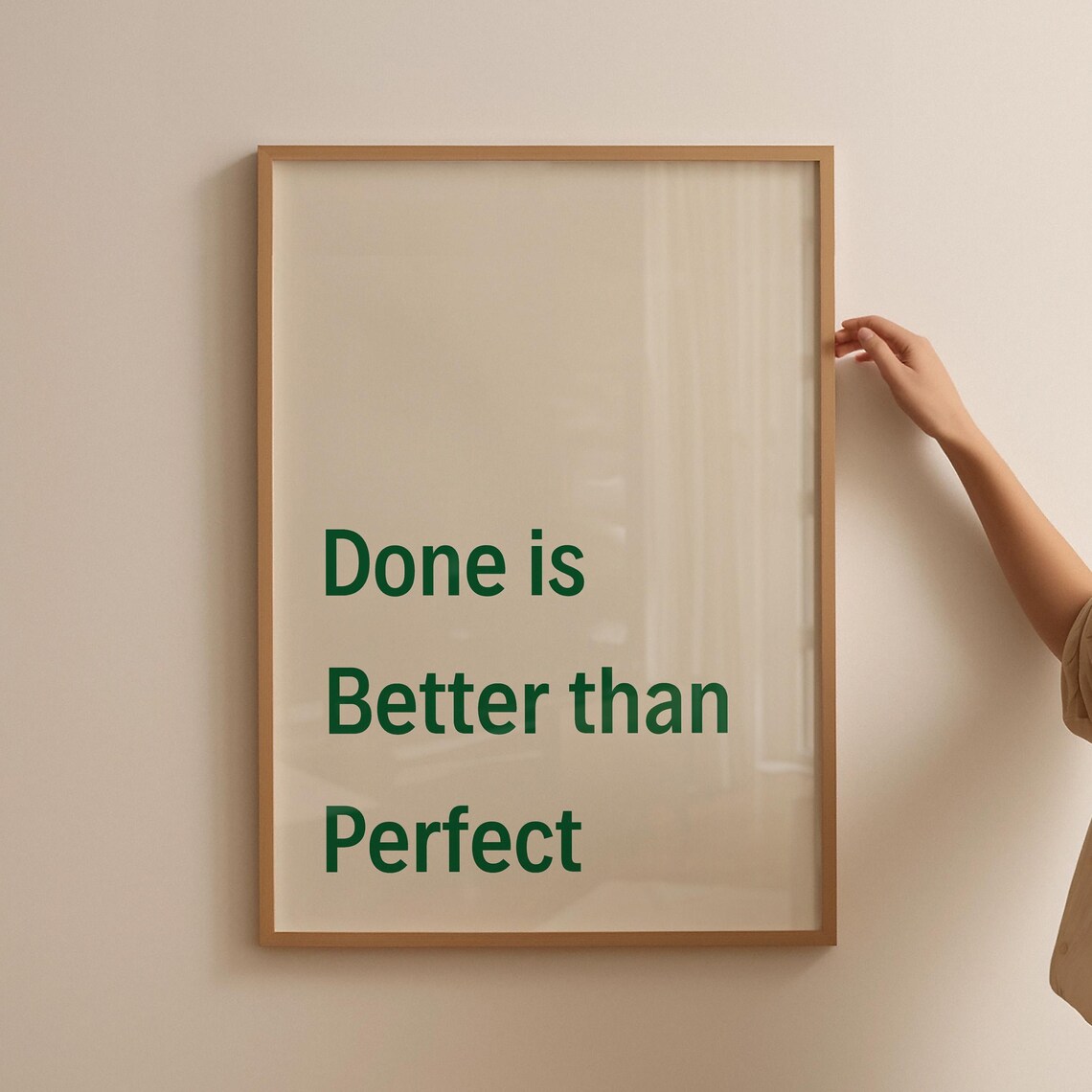 Done Is Better Than Perfect, Minimalist Motivational Poster - Image 5