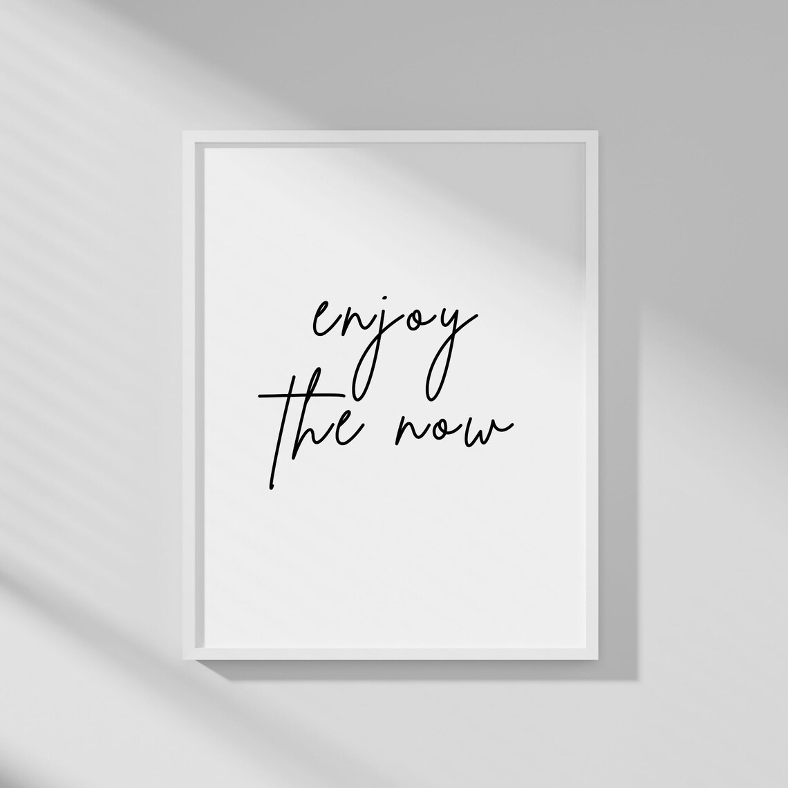 Enjoy The Now, Minimalist Inspirational Poster - Image 5