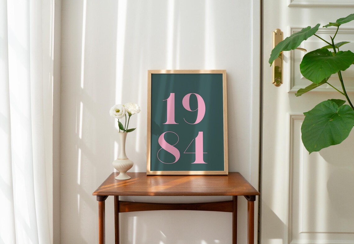 Retro 1984 Birthday Poster, 40th Birthday Gift - Image 2