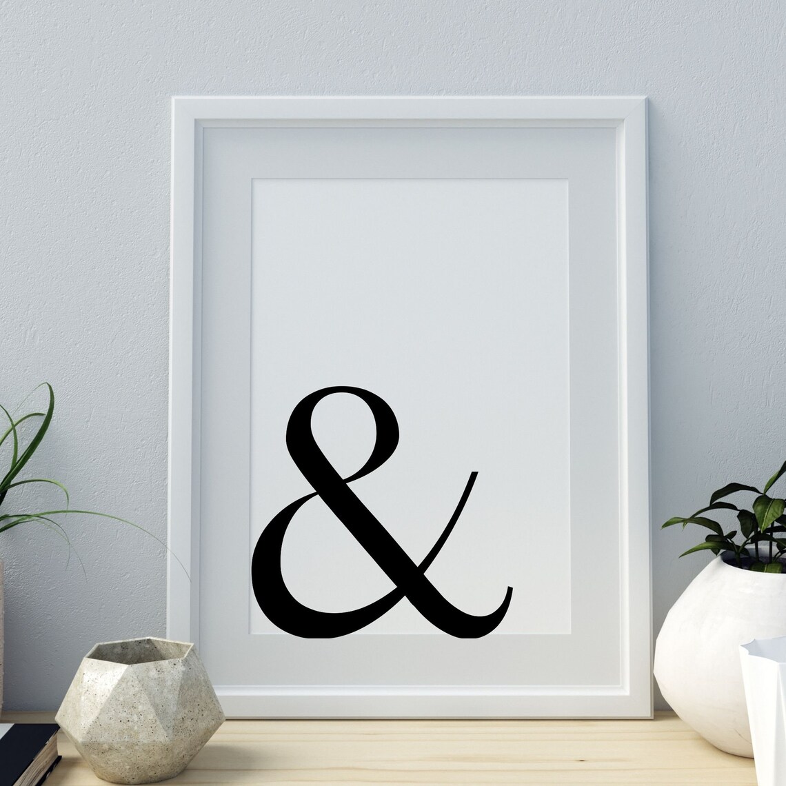 Letter Print, Minimalist Monogram Alphabet Art