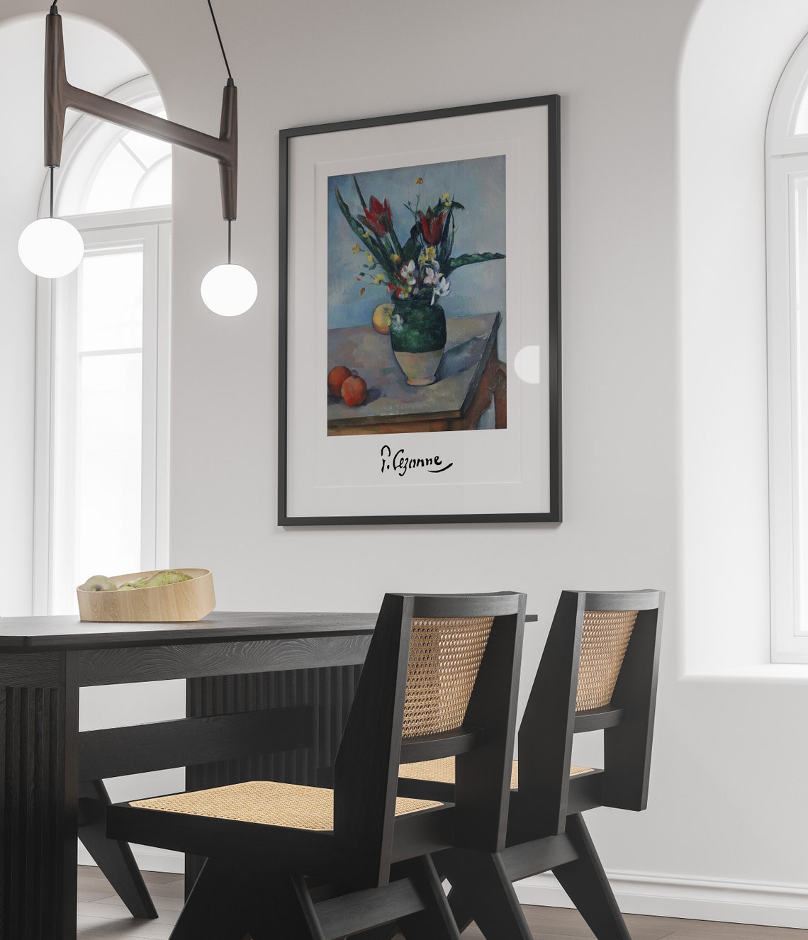 Paul Cezanne Le Vase De Tulipes Floral Still Life Art Poster - Image 4