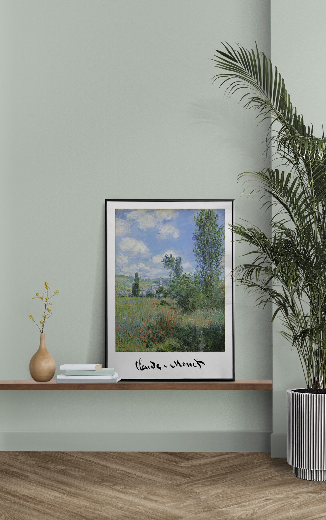 Claude Monet View Of Vetheuil 1880 Impressionist Poppy Field Poster - Image 2
