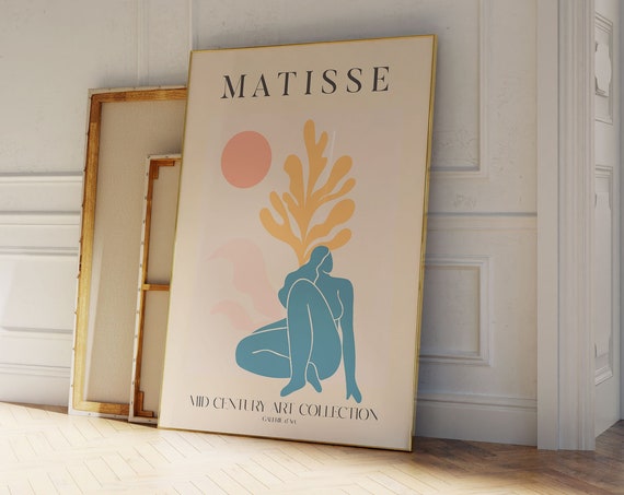 Henri Matisse Exhibition Poster Famous Gallery Wall Art Print Scandinavian Design Boho Art Print Wall Decor Bedroom Living Room Art