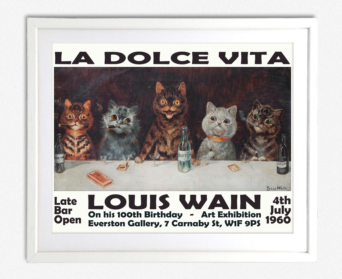 Cat Exhibition Poster, Louis Wain Cats - Image 2