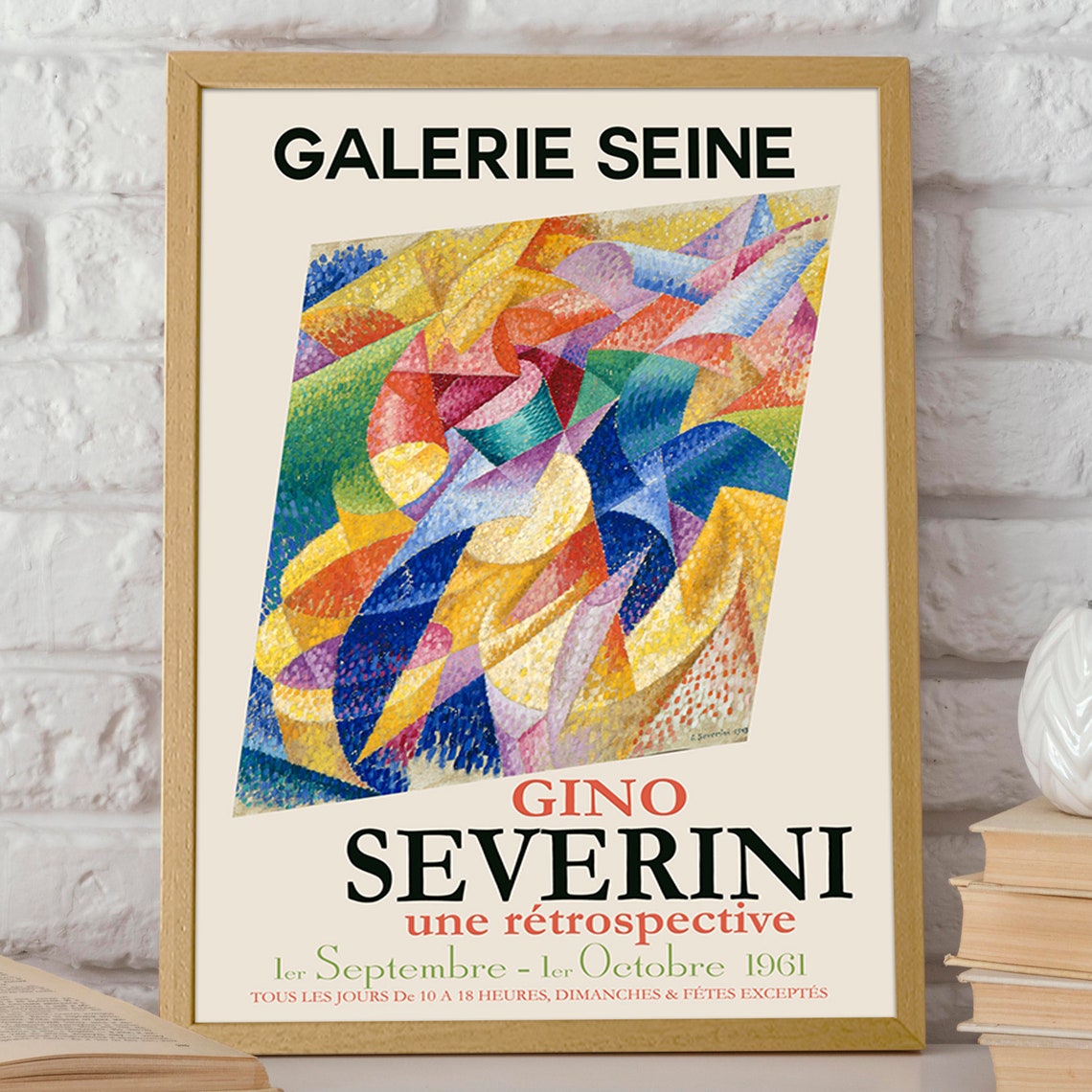 Gino Severini Exhibition Poster Museum Art Poster 1961 - Image 2