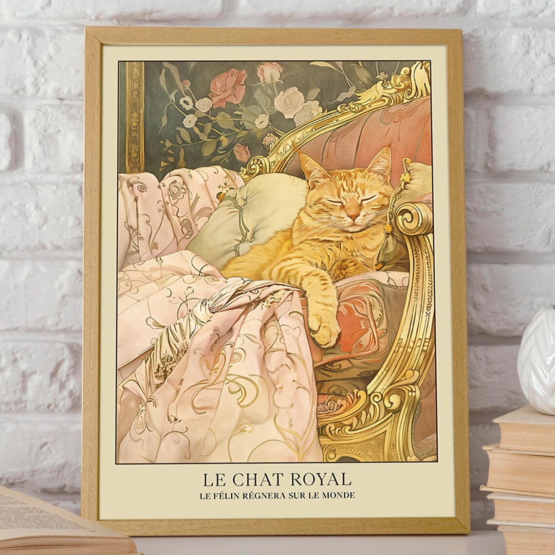 Le Chat Royal Cat Art Print, French Style Poster - Image 2