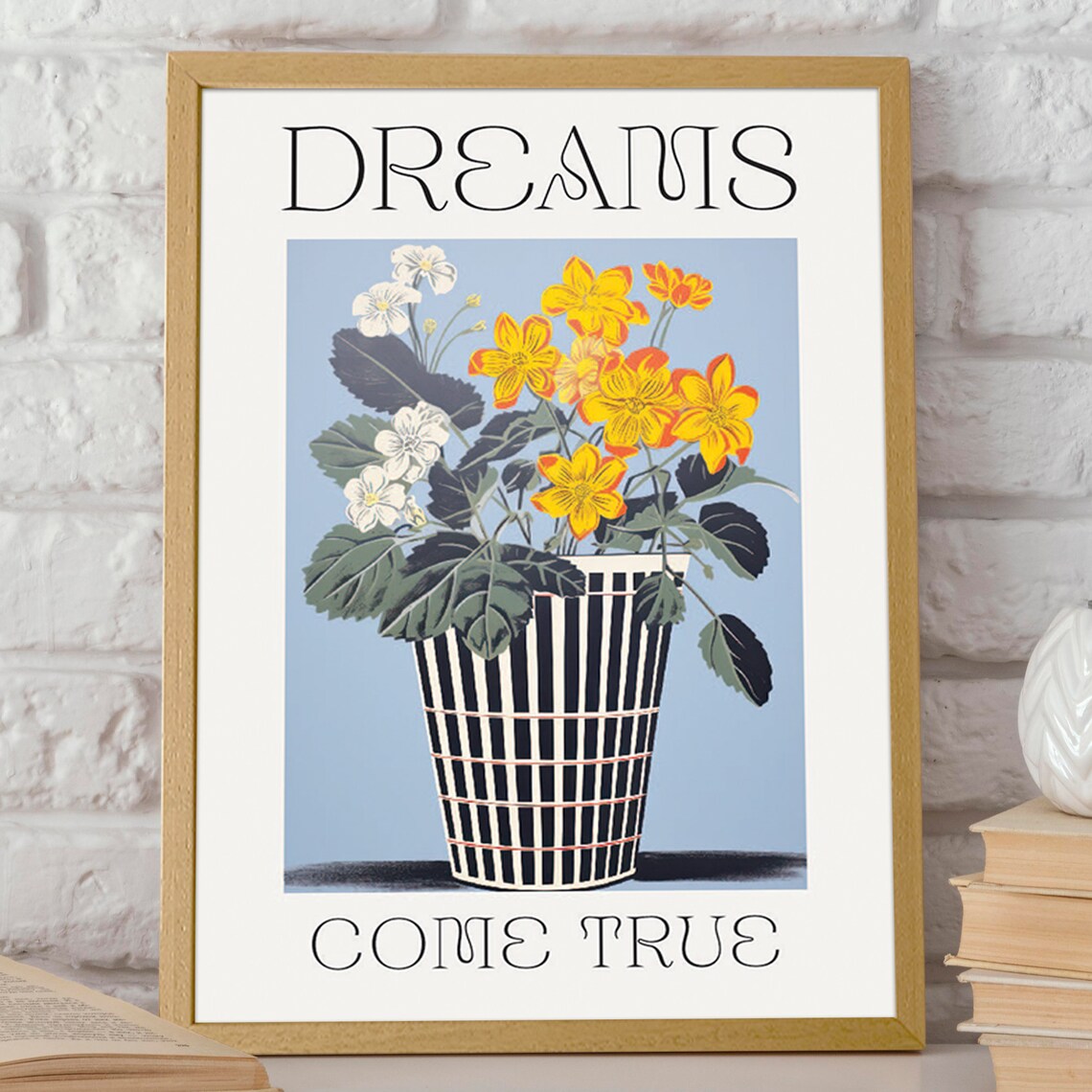 Flower Vase Floral Art, Dreams Come True - Image 2