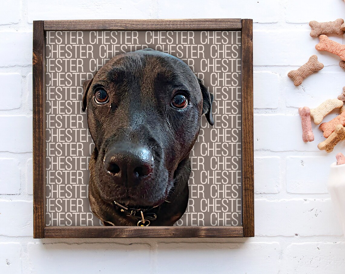 Custom Golden Retriever Dog Portrait Personalized Pet Poster - Image 3