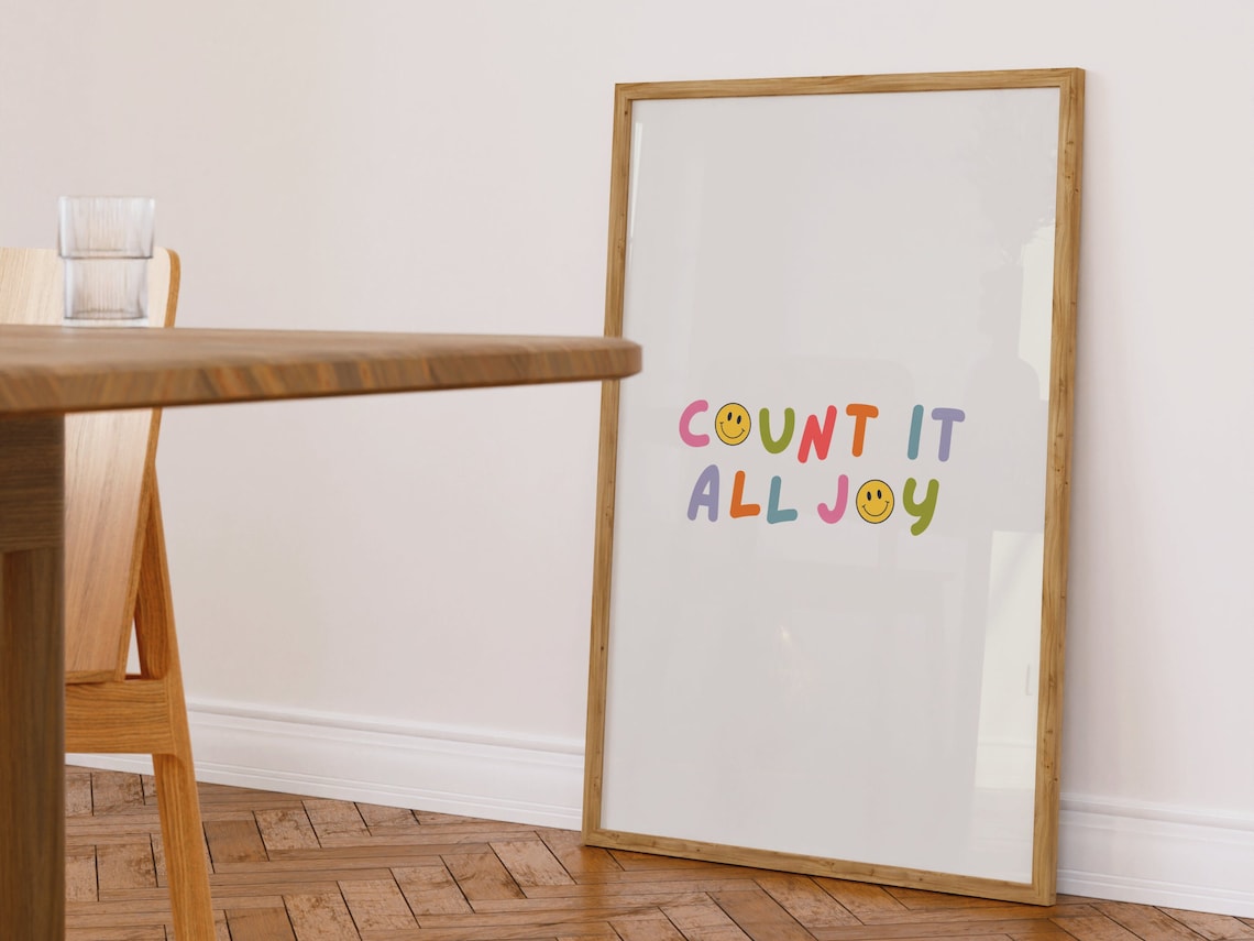 Count It All Joy II Modern Christian Art Print - Image 4