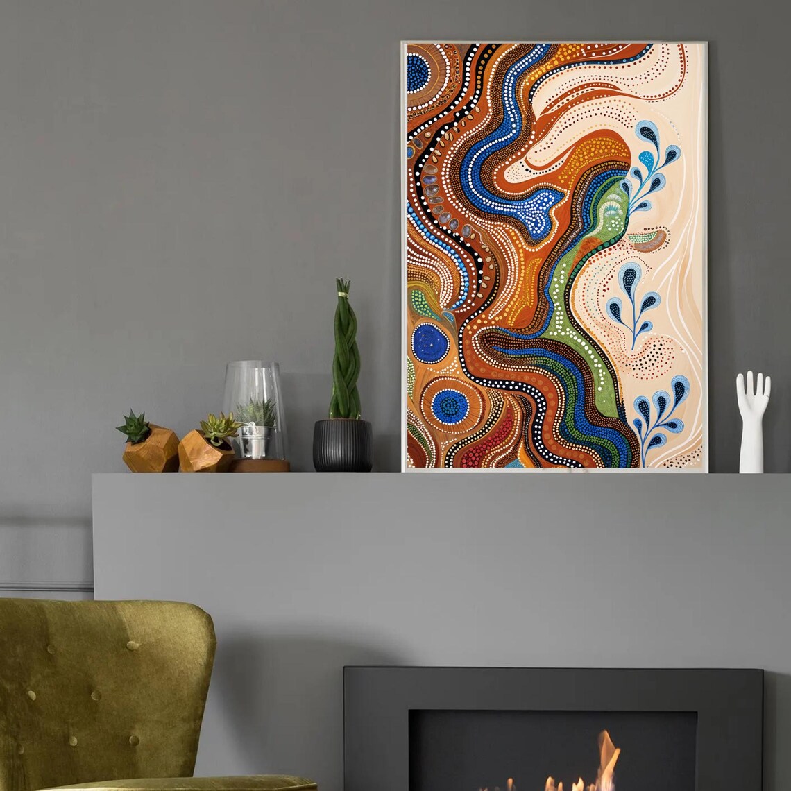 Australian Dot Art, Aboriginal Indigenous Art - Image 2