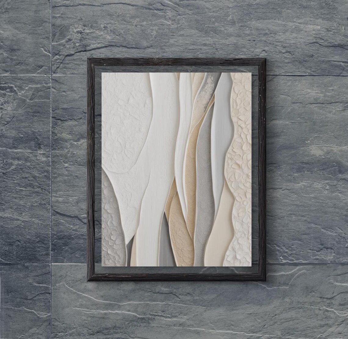 Boho Minimalist Textured Art Print, Modern Organic
