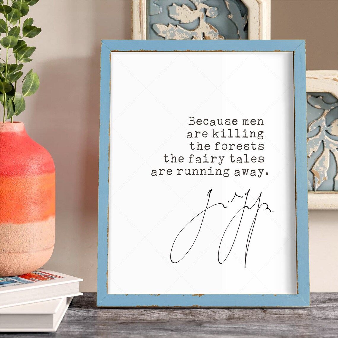 Günter Grass Quote, Book Lovers Gift Poster - Image 3