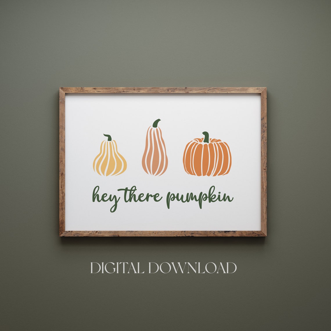 Hey There Pumpkin Fall Pumpkins Autumn Harvest Wall Decor Poster