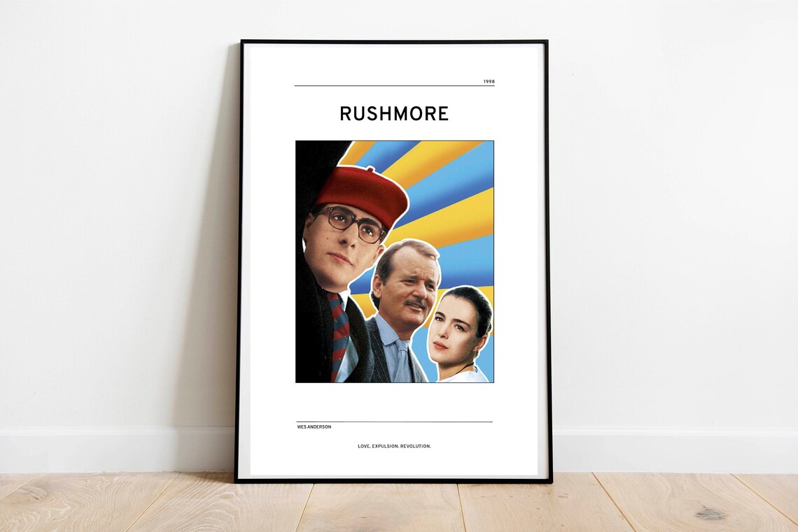 Rushmore Inspired Poster Print, Wes Anderson Art