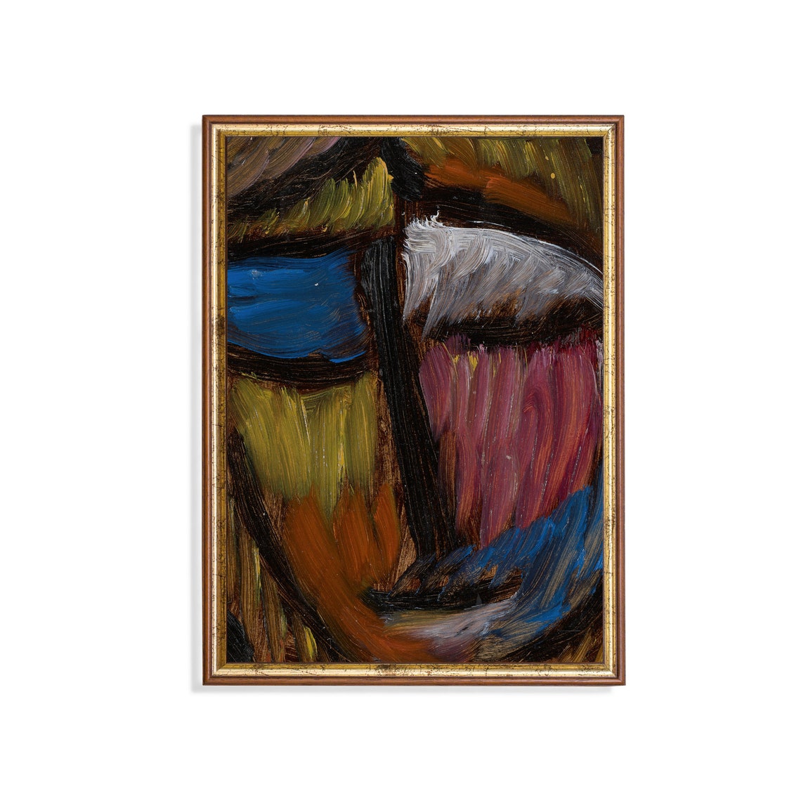 Bold Color Strokes Abstract Expressionist Modern Painting Poster - Image 3