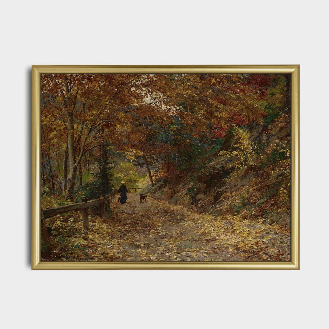 Vintage Fall Landscape, Rustic Autumn Wall Art Print - Image 5