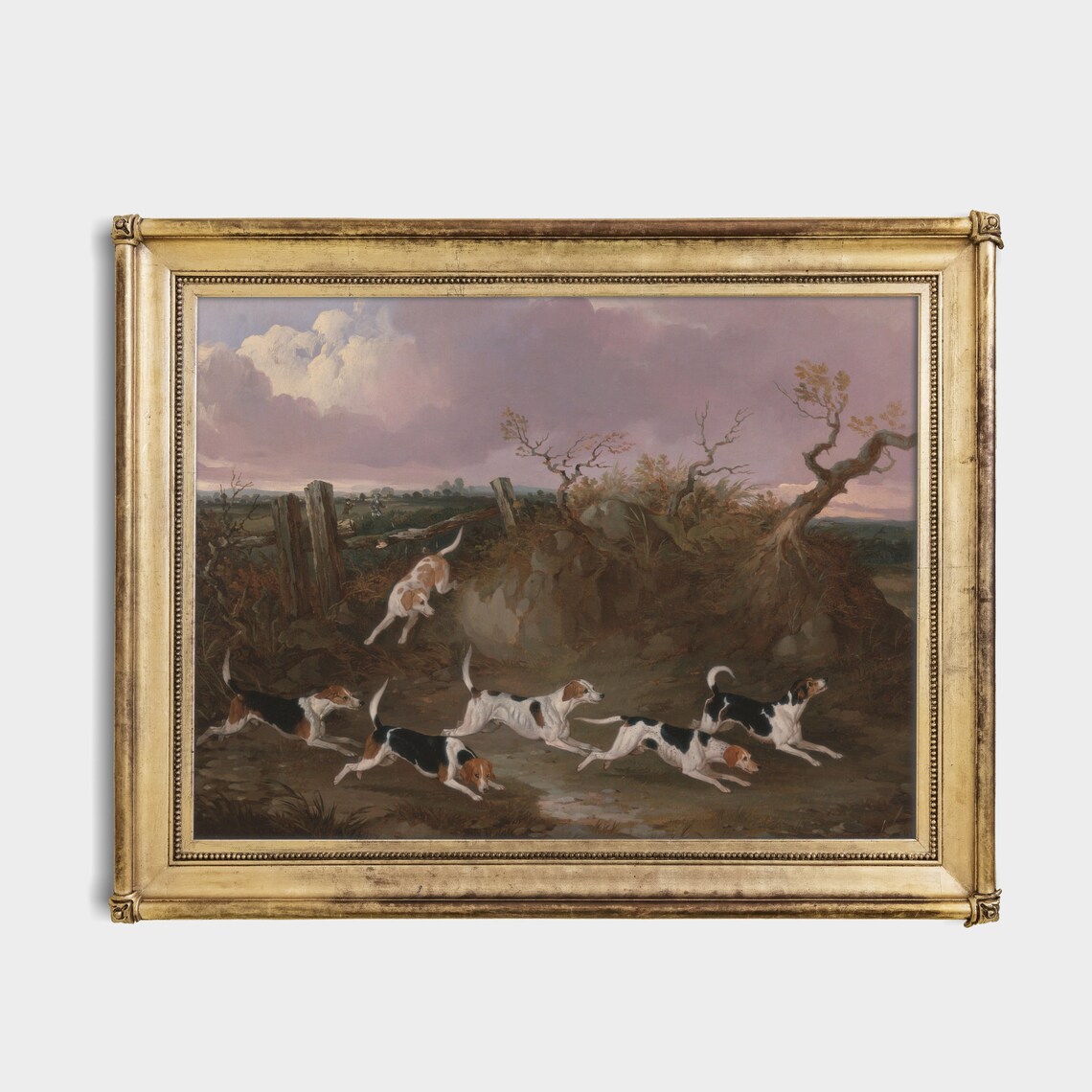 Vintage Dog Painting Antique Farmhouse Art Print - Image 2