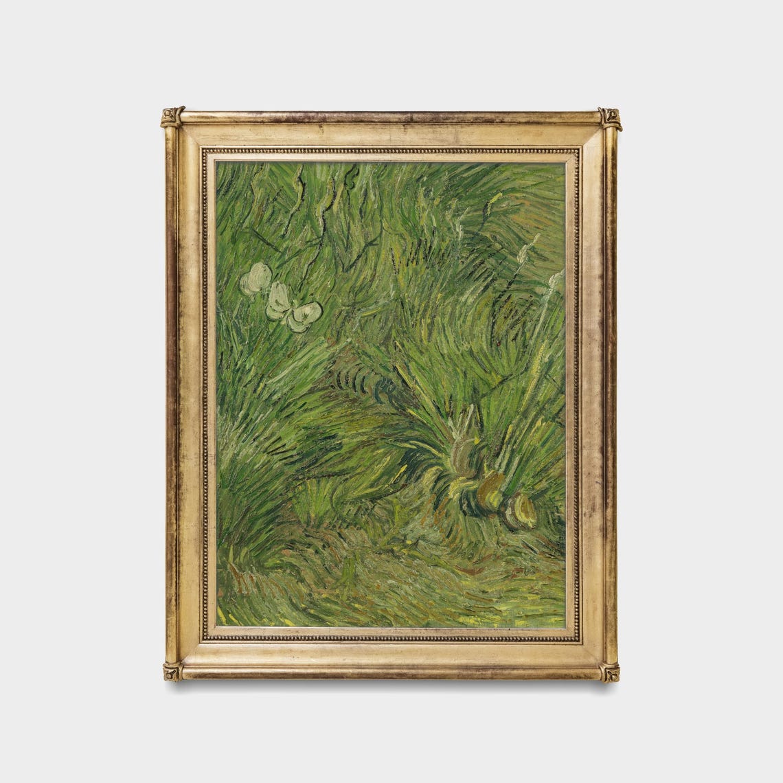 Van Gogh Garden with Butterflies Green Grass Post Impressionist Poster - Image 5