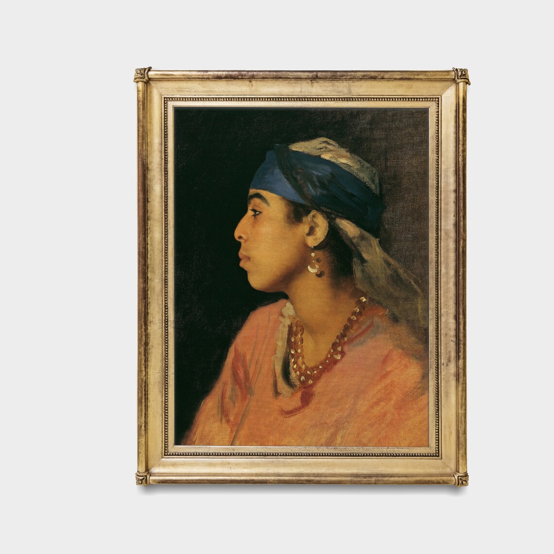 Vintage Portrait Painting of Antique Woman, Art Print - Image 3
