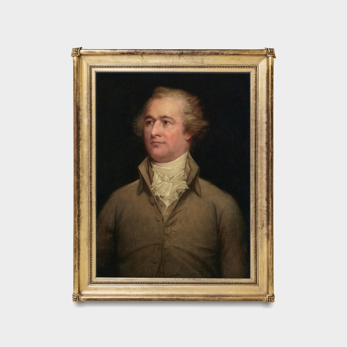 Vintage Gentleman Portrait Art Print, Rustic Moody Style - Image 5