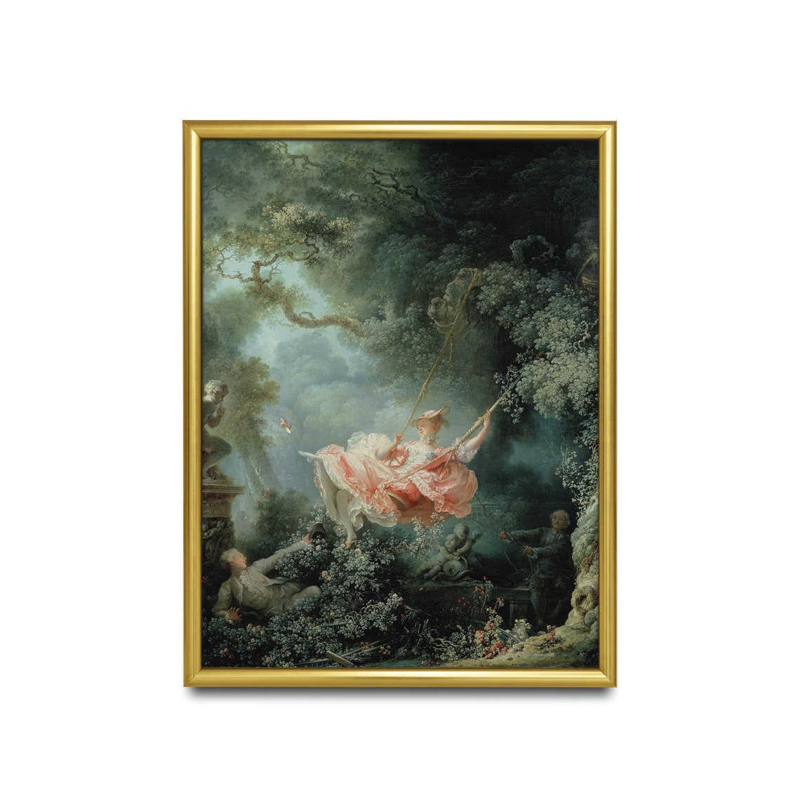 The Swing Jean Honore Fragonard Rococo Garden Romance Poster - Image 3