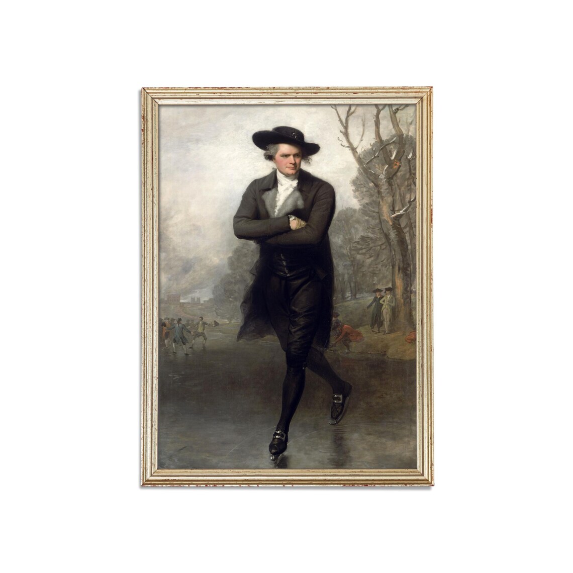 Gilbert Stuart The Skater Ice Skating Portrait Winter Art Poster - Image 4