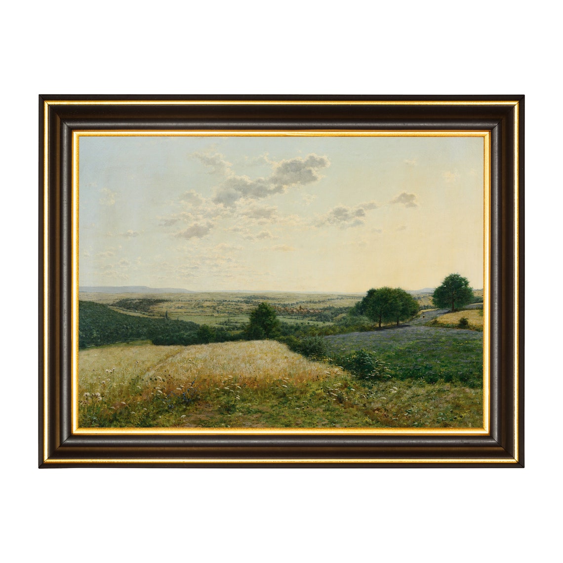 Golden Wheat Field Panorama under Summer Sky Harvest Landscape Poster - Image 2
