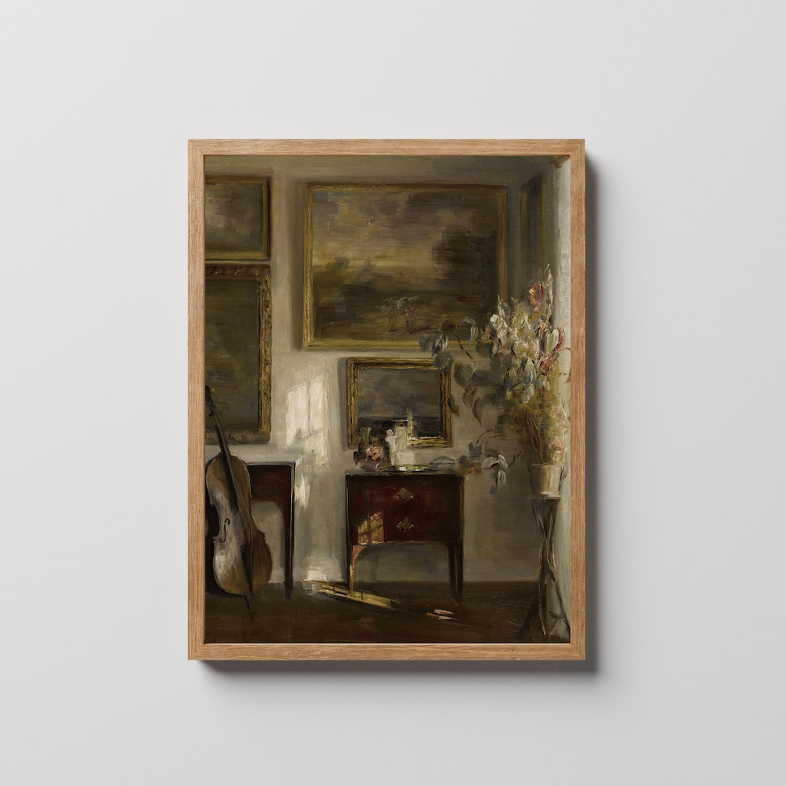 Vintage Danish Still Life Art Print, Rustic Farmhouse - Image 3