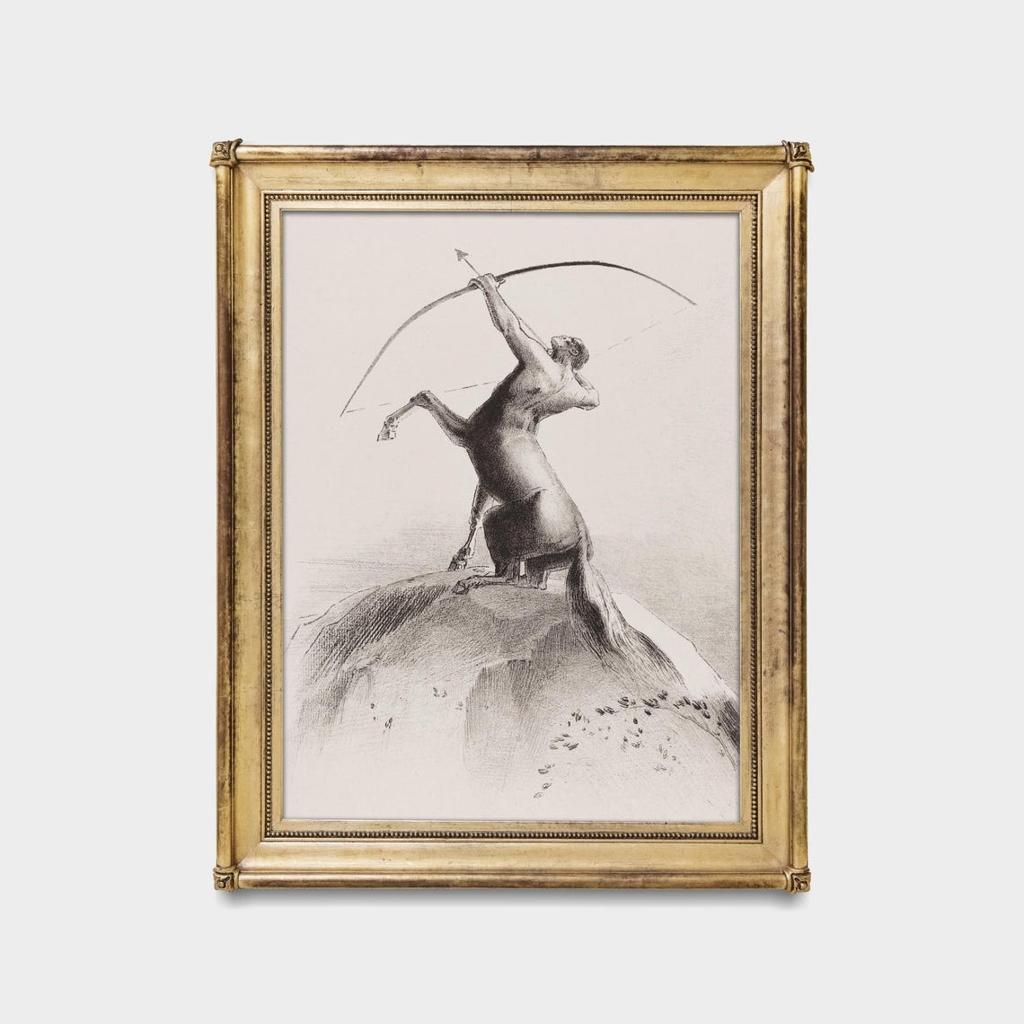 Sagittarius Centaur Archer Mythological Charcoal Sketch Poster - Image 4