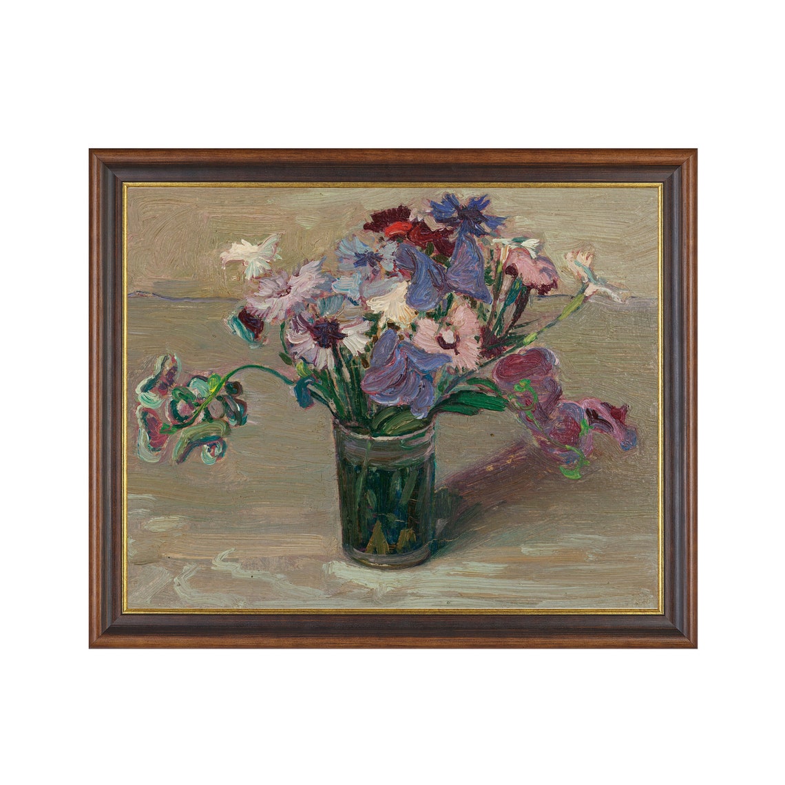 Printed And Shipped Vintage Still Life With Flowers Antique Floral Painting Oil Painting Print Physical Prints Living Room Art - Image 3