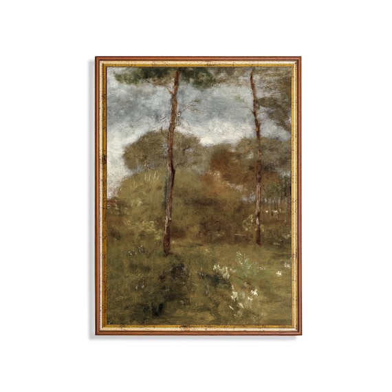 Vintage Country Landscape Antique Rustic Art Print