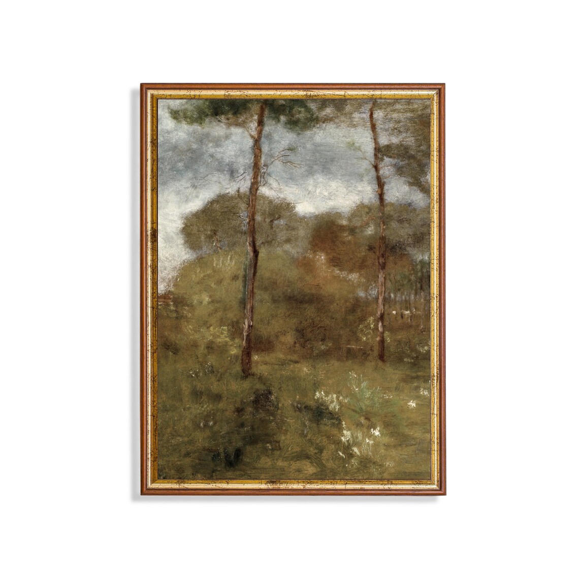 Vintage Country Landscape Antique Rustic Art Print