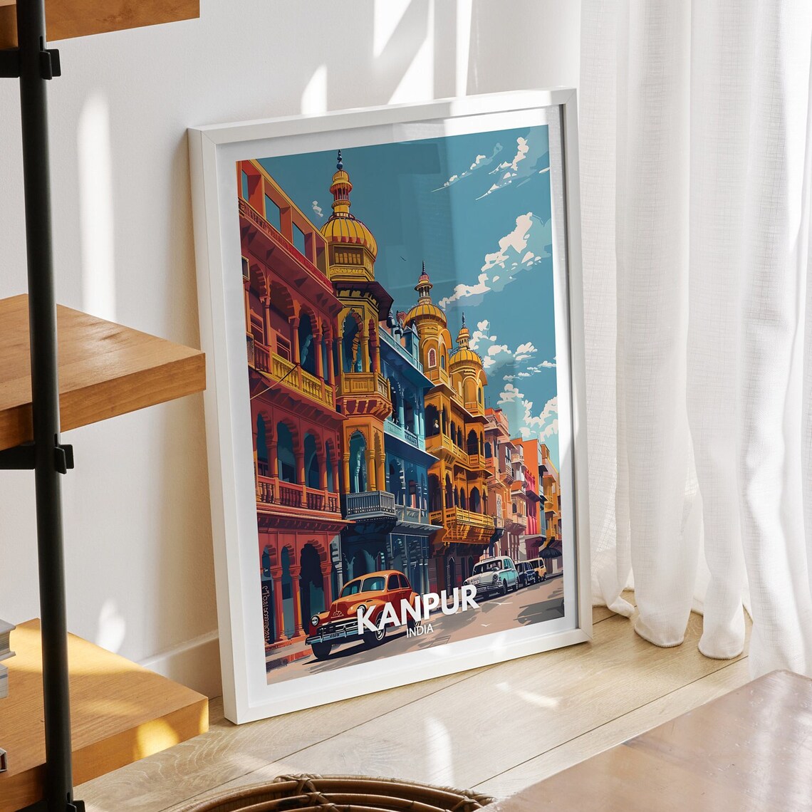 Kanpur Print India Kanpur Travel Poster India Travel Poster India Cityscape Wall Art Unique City Decor