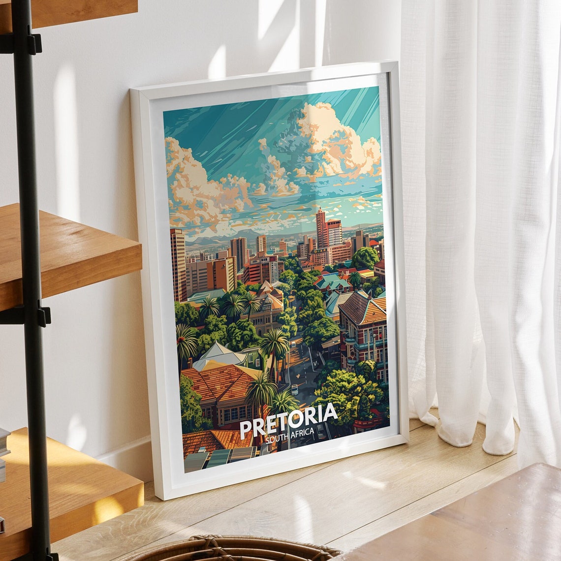 Pretoria Print South Africa Pretoria Travel Poster South Africa Travel Poster South Africa Cityscape Wall Art Unique City Decor