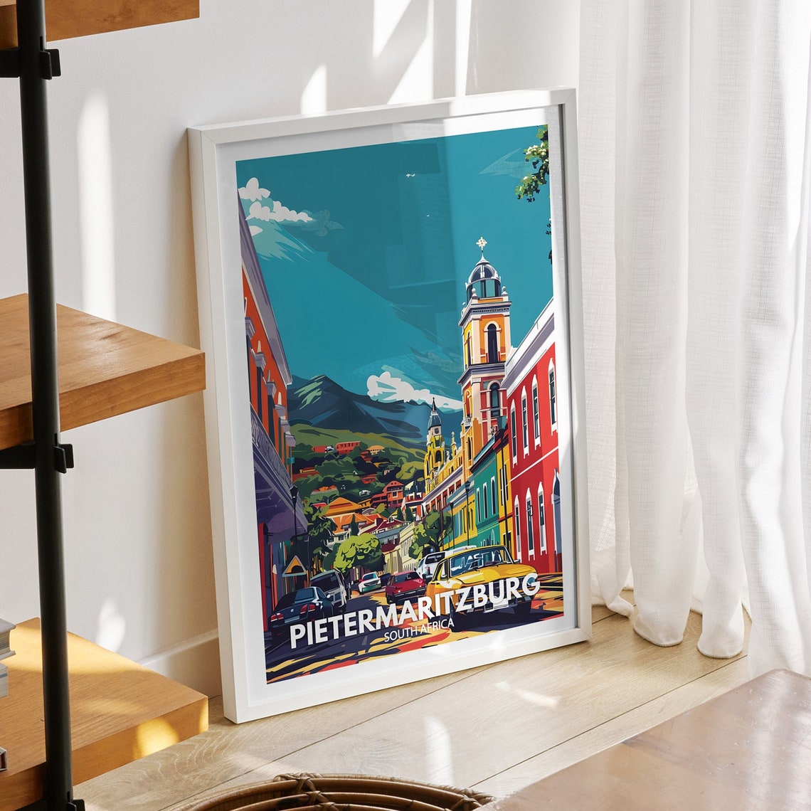 Pietermaritzburg Travel Print South Africa Pietermaritzburg Travel Poster South Africa Travel Poster South Africa Wall Art City Decor
