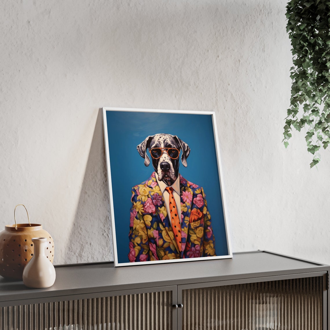Great Dane Dog Art Fashion Print Dog Portrait Fashion Art Animal Art Animal Painting Art Prints - Image 2