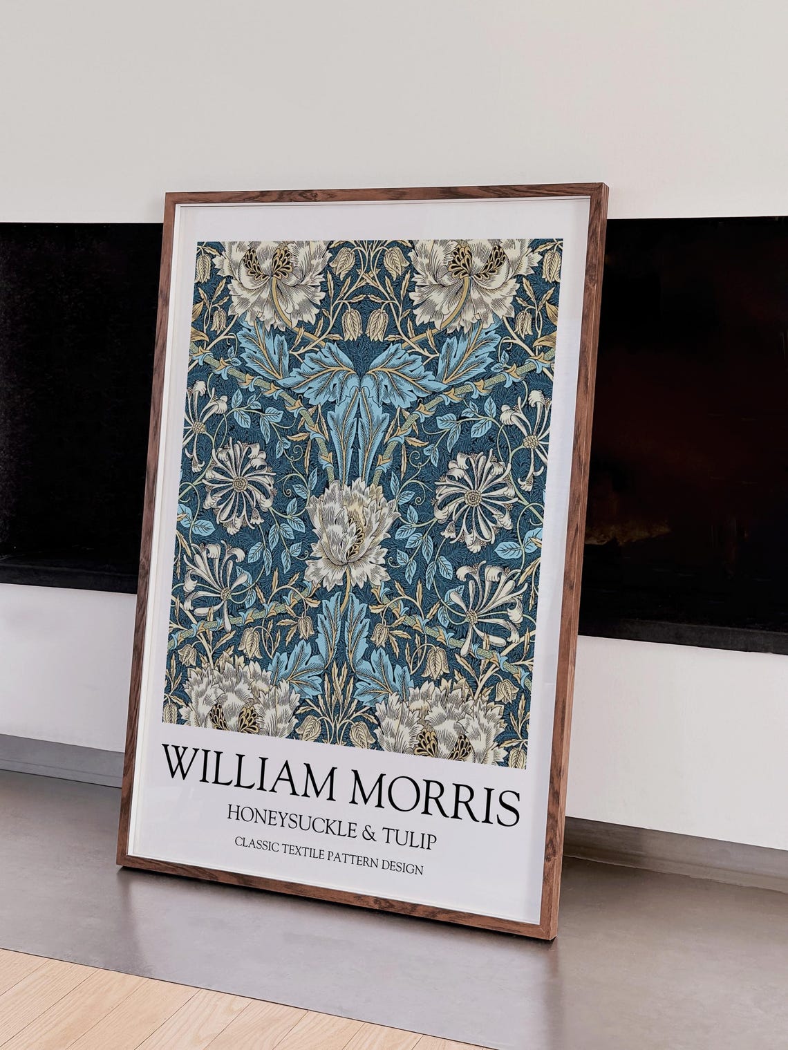 Honeysuckle And Tulip William Morris, Vintage Art Print - Image 3