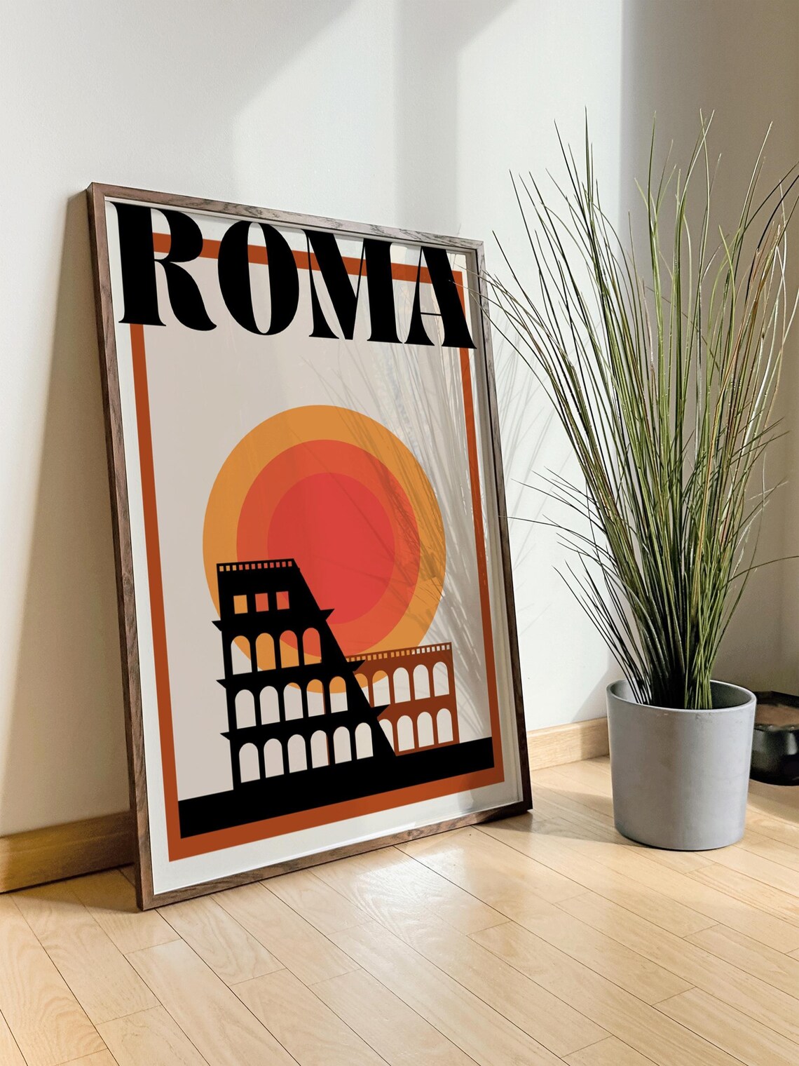 Roma Colosseum Italy Vintage Travel Poster - Image 5