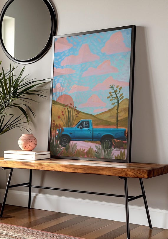 Ford Truck Collage Print, West Texas Big Bend