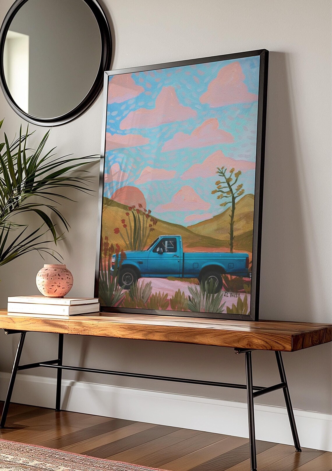 Ford Truck Collage Print, West Texas Big Bend
