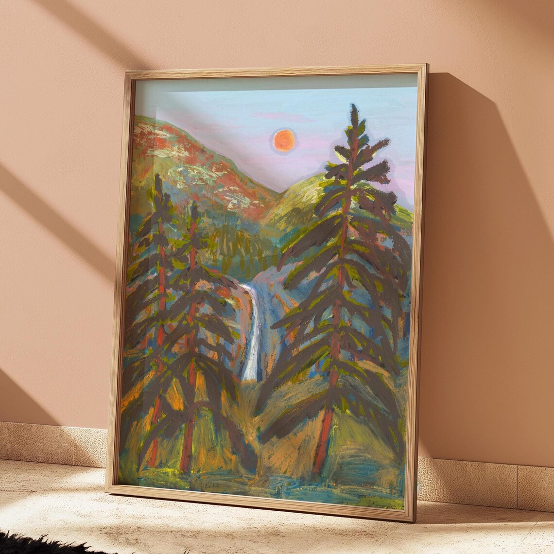 Rocky Mountain National Park Mid-Century Modern Art Print