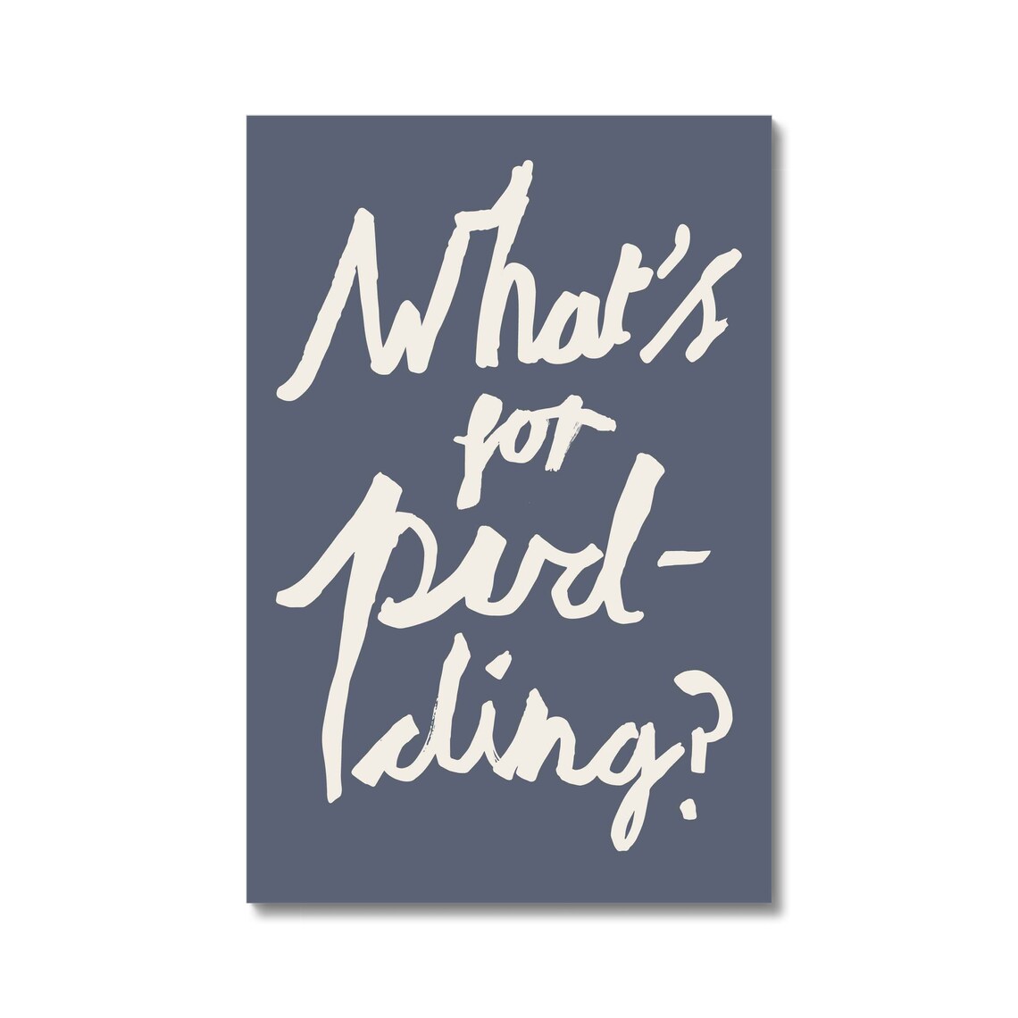 Whats For Pudding? Dinner Quote Kitchen Art Print - Image 3