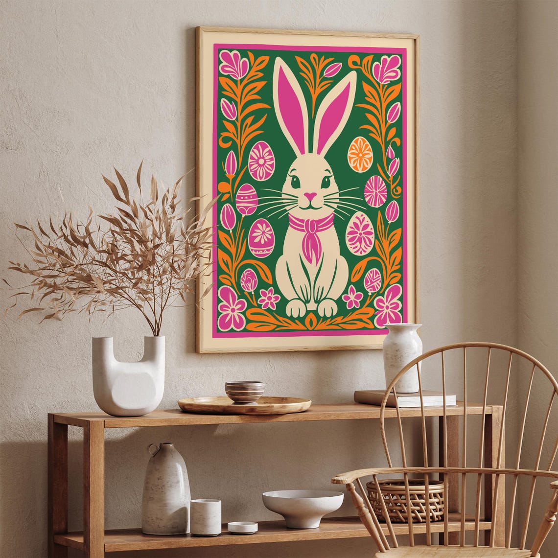 Easter Bunny, Spring Decor Art Print - Image 3