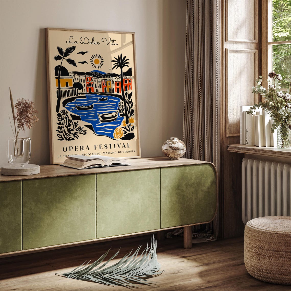 La Dolce Vita Opera Festival Poster Italian Landscape Art Print Elegant Italian Scenery Perfect For Music And Travel Lovers Hotel Decor - Image 2