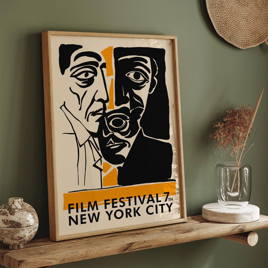 Retro Movie Festival Poster Nyc Film Festival Print Giclee Reproduction Movie Art Print Vintage Film Festival Old Movie Fest Print - Image 4