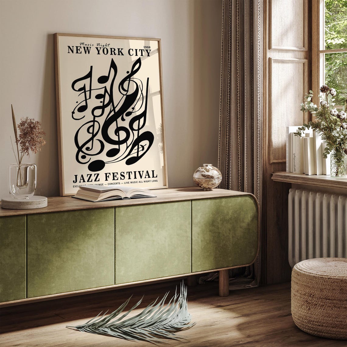 New York City Jazz Festival Poster Exclusive Music Night Artwork Piano Illustration Retro Nyc Live Music Decor Nyc Poster Airbnb Decor - Image 3