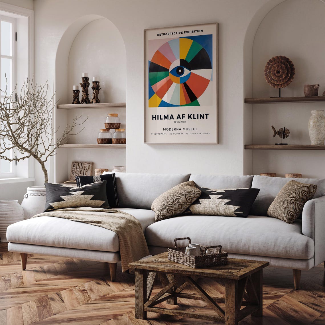 Hilma af Klint 1991 Retrospective Moderna Museet Exhibition Poster - Image 4