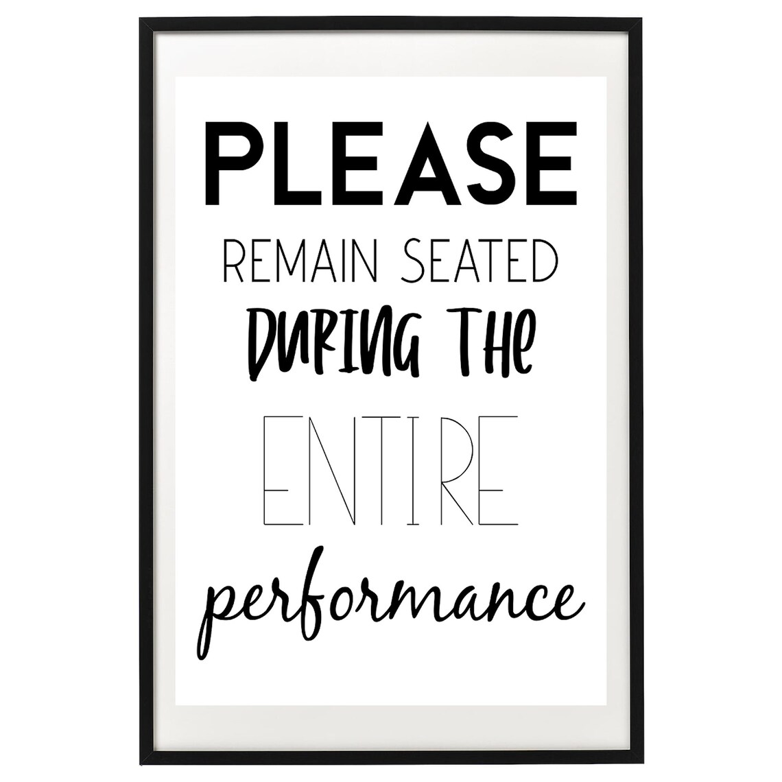 Please Remain Seated Bathroom Humor Art Print - Image 2